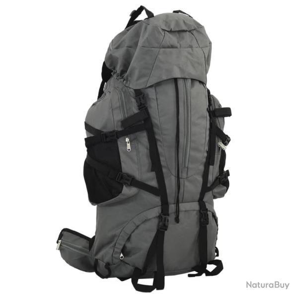 Sac � dos de randonn�e gris 60 L tissu oxford