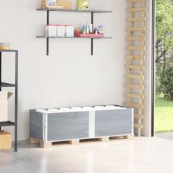 Colliers de palette 2 pcs gris 150x50 cm bois de pin solide
