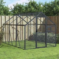 Voli&egrave;re anthracite 1,79x3x1,85 m aluminium