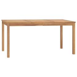 Table &agrave; d&icirc;ner de jardin 160x80x77 cm Bois de teck solide