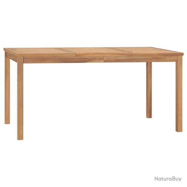 Table � d�ner de jardin 160x80x77 cm Bois de teck solide