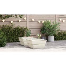 Tables de jardin 2 pcs 60x60x30 cm Bois d'&eacute;pic&eacute;a impr&eacute;gn&eacute;