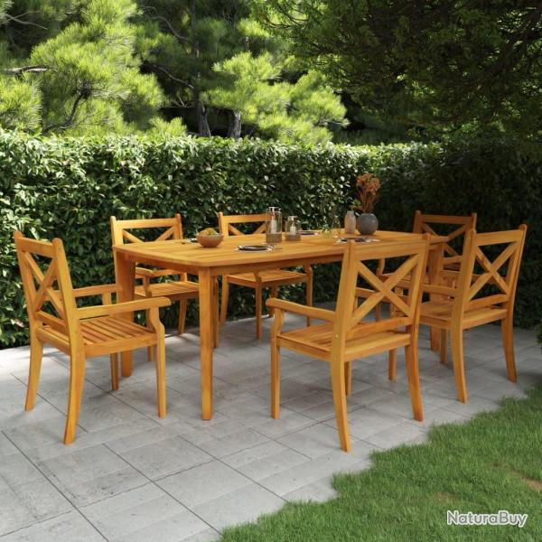 Table de jardin 200x100x75 cm Bois d'acacia solide