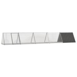 Clapier Anthracite 504,5x80,5x71 cm Acier galvanis&eacute;