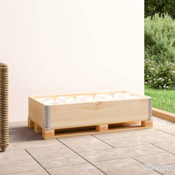 Collier de palette 50x100 cm Bois de pin solide