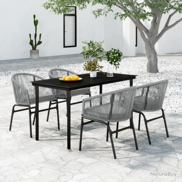 Ensemble � manger de jardin 5 pcs Gris