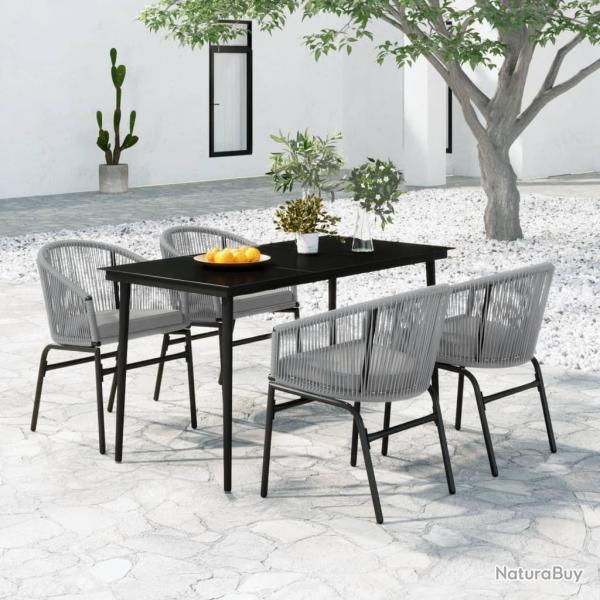 Ensemble � manger de jardin 5 pcs Gris