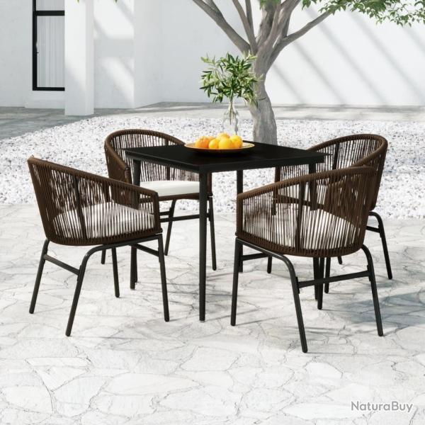 Ensemble � manger de jardin 5 pcs Marron