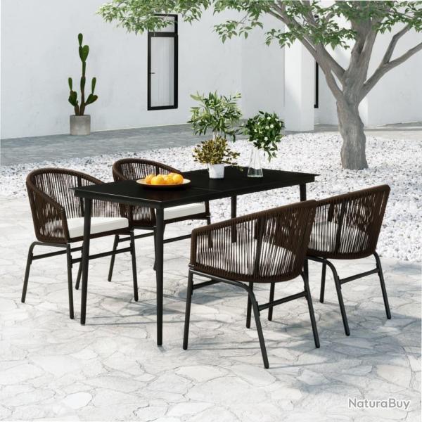 Ensemble � manger de jardin 5 pcs Marron