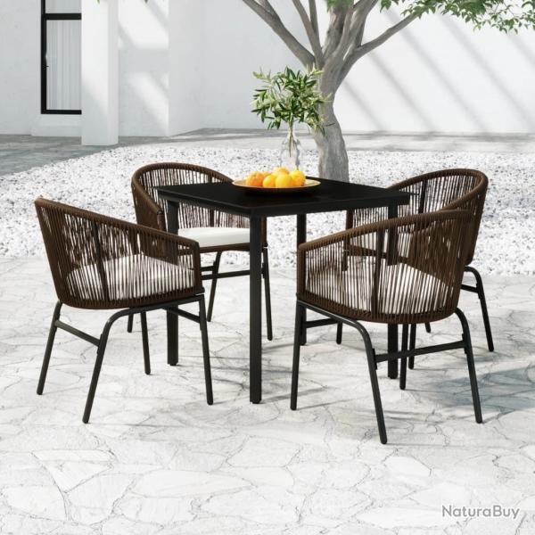 Ensemble � manger de jardin 5 pcs Marron