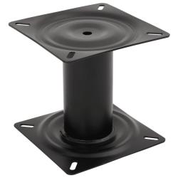 Pi&eacute;destal de si&egrave;ge de bateau noir 18 cm acier