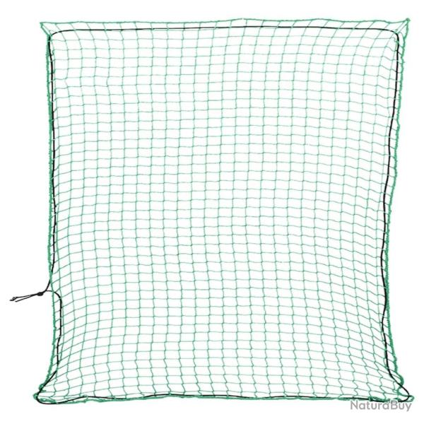 Filet pour remorque avec corde �lastique vert 3x3 m PP