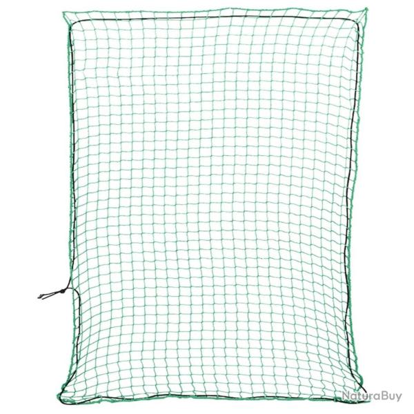 Filet pour remorque avec corde �lastique vert 3,5x3 m PP