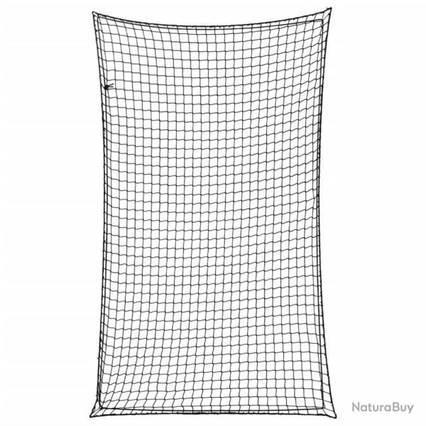 Filet pour remorque avec corde �lastique noir 5x3 m PP