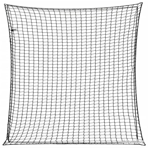 Filet pour remorque avec corde �lastique noir 4x4 m PP