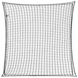 Filet pour remorque avec corde &eacute;lastique noir 3x3 m PP