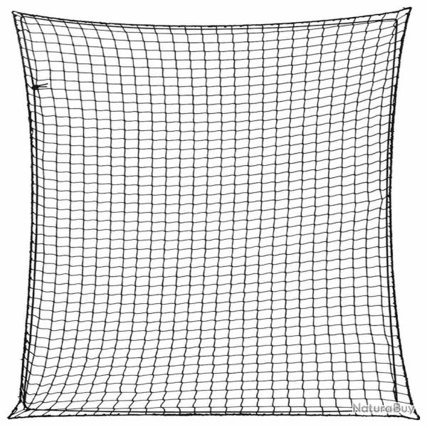 Filet pour remorque avec corde �lastique noir 3x3 m PP