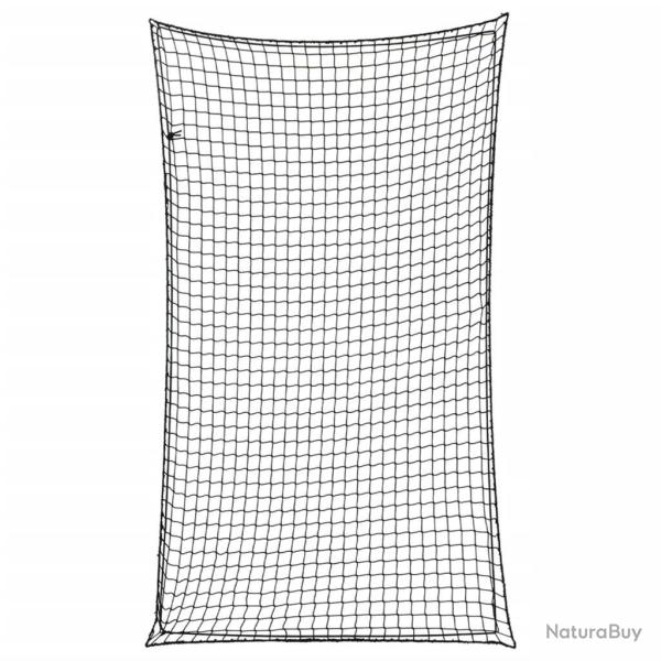 Filet pour remorque avec corde �lastique noir 6x3,5 m PP