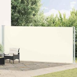 Auvent lat&eacute;ral r&eacute;tractable de patio 180x600 cm Cr&egrave;me