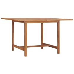 Table &agrave; d&icirc;ner de jardin 110x110x75 cm Bois massif de teck