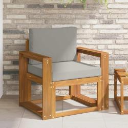 Canap&eacute; d'ext&eacute;rieur Bois d'acacia massif et polyester