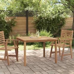 Table &agrave; d&icirc;ner de jardin 110x110x77 cm Bois de teck solide