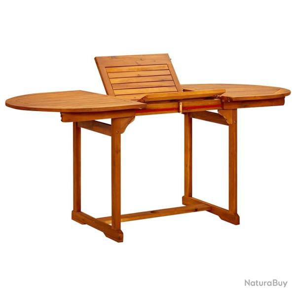 Table � d�ner de jardin (120-170)x80x75 cm Bois d'acacia massif