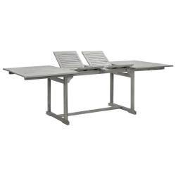 Table &agrave; d&icirc;ner de jardin (160-240)x100x75cm Bois d'acacia massif