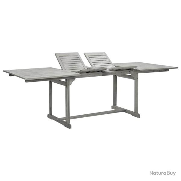 Table � d�ner de jardin (160-240)x100x75cm Bois d'acacia massif