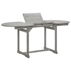Table &agrave; d&icirc;ner de jardin (120-170)x80x75 cm Bois d'acacia massif
