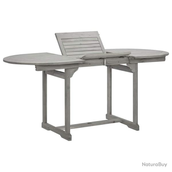 Table � d�ner de jardin (120-170)x80x75 cm Bois d'acacia massif