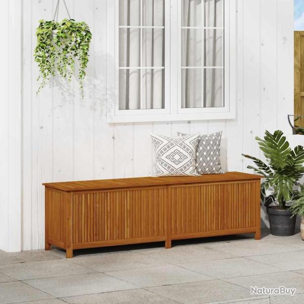 Bo�te de rangement de jardin 200x50x58 cm Bois d'acacia solide