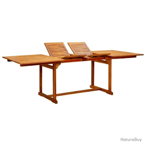 Table � d�ner de jardin (160-240)x100x75cm Bois d'acacia massif