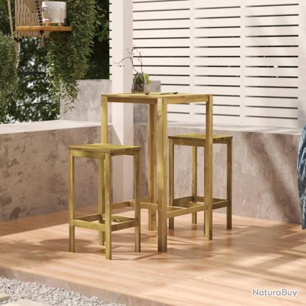 Table de bar 60x60x110 cm Bois de pin impr�gn�