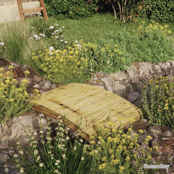 Pont de jardin 110x74 cm Bois massif de pin impr�gn�