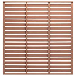Panneau de cl&ocirc;ture WPC 180x180 cm Marron