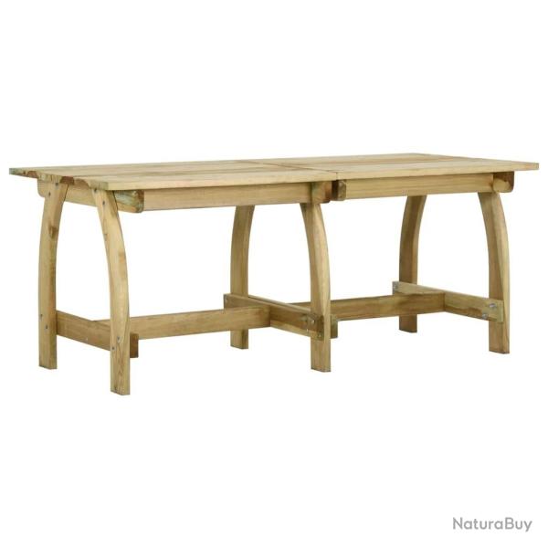 Table de jardin 220x74x75 cm Bois de pin impr�gn�