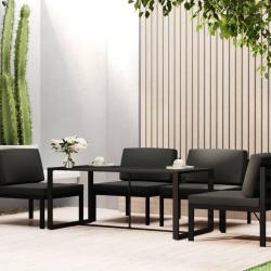 Table &agrave; d&icirc;ner d'ext&eacute;rieur Anthracite 120x60x66 cm Aluminium