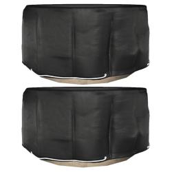 Housses pour meubles de jardin 2 pcs 10 oeillets &Oslash;230x90 cm rond