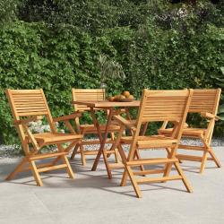 Chaises de jardin pliantes lot de 4 55x62x90cm bois massif teck