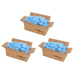 Boules anti-bact&eacute;riennes filtrantes de piscine bleu 2100 g PE