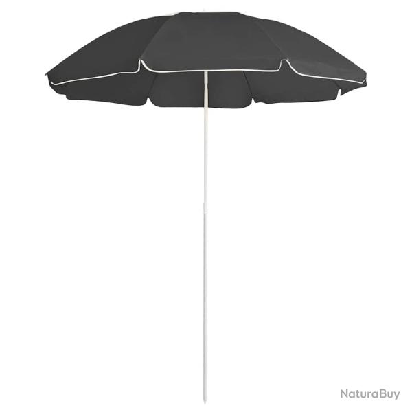 Parasol de jardin avec m�t en acier anthracite 180 cm