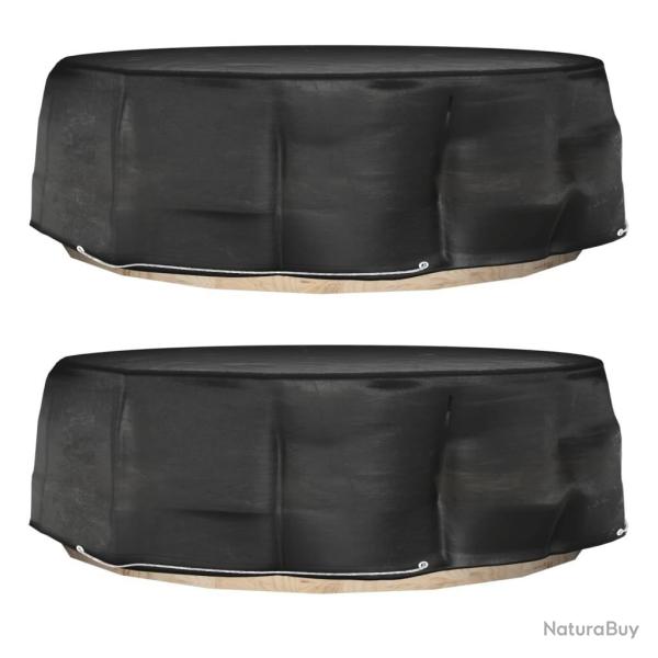 Housses pour salon �lot 2 pcs 10 oeillets �236x67 cm rond