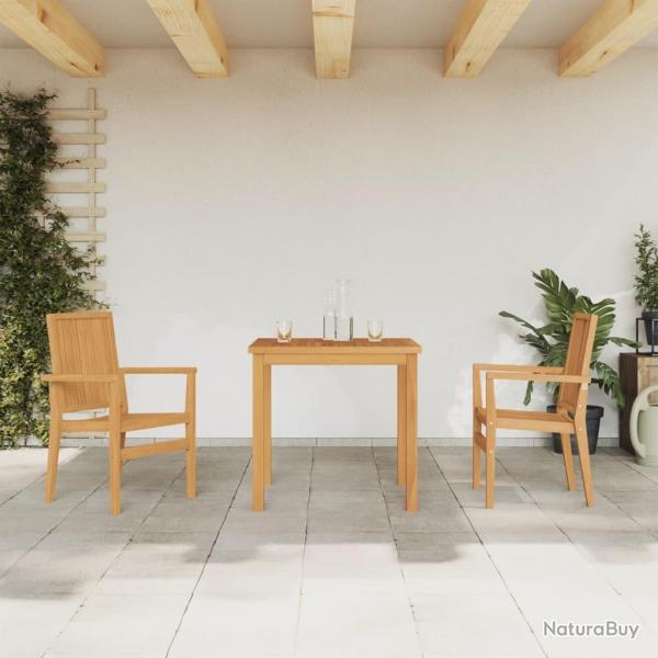 Ensemble � manger de jardin 3 pcs Bois de teck massif
