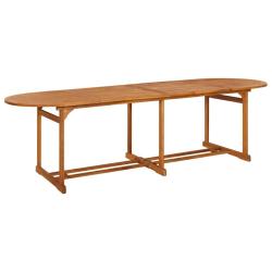 Table &agrave; d&icirc;ner de jardin 280x90x75 cm Bois d'acacia massif