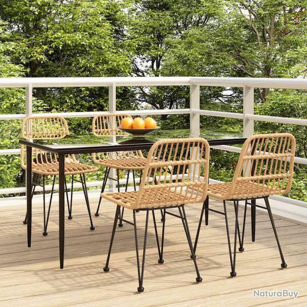 Ensemble � manger de jardin 5pcs R�sine tress�e