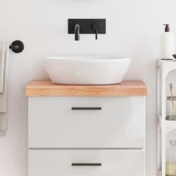 Comptoir de salle de bain marron 60x40x(2-6) cm bois trait&eacute;