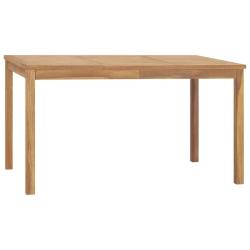 Table &agrave; d&icirc;ner de jardin 140x80x77 cm Bois de teck solide