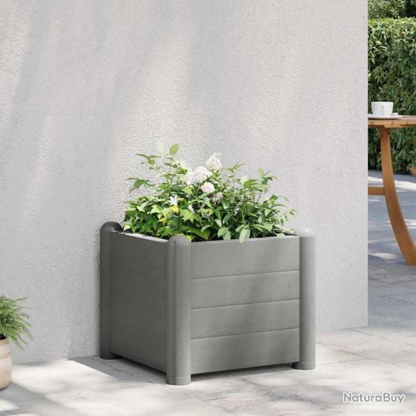 Lit sur�lev� de jardin PP Gris pierre 43x43x35 cm