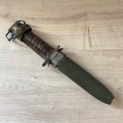 Ba&iuml;onnette US M4 + fourreau M8A1 B.M. Co. - WWII / Guerre de Cor&eacute;e - originale UTICA garde